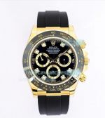 EW Factory Rolex Daytona Black Dial Black Rubber Strap Gold Watch 40MM_th.jpg